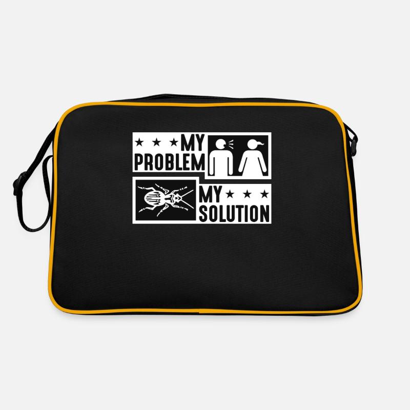 Entomologist My Problem My Solution Pictogram Mom Retro Tasche