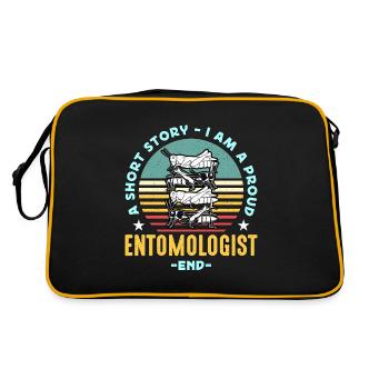 Entomologiste Une petite histoire Je suis chercheur sur les insectes - Sac Retro - noir/or - Dos