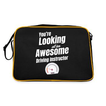 Du Suchst Nach Einem Tollen Fahrlehrer-mechaniker - Retro Tasche - Schwarz/Gold - Hinten