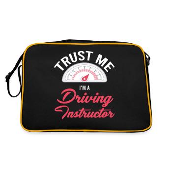 Trust me, I'm a driving instructor - Retro Bag - black/gold - Back