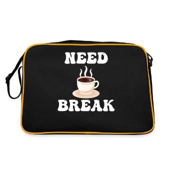 Besoin d’une pause Pause café Cafecito - Sac Retro - noir/or - Dos