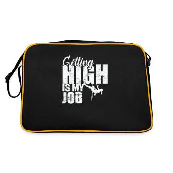 Se défoncer, c’est mon boulot Escalade de bloc - Sac Retro - noir/or - Dos