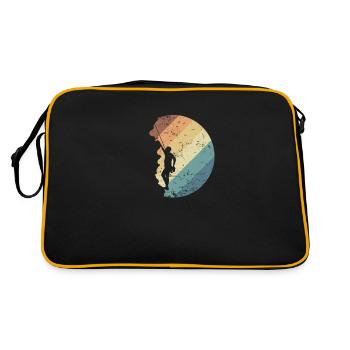 Escalade de bloc la nuit - Sac Retro - noir/or - Dos