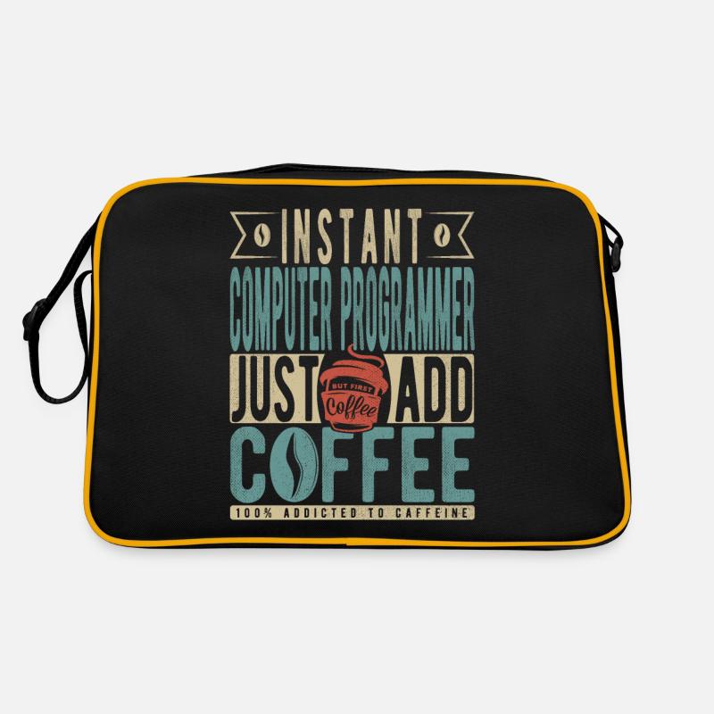Programmateur informatique instantané il suffit d’ajouter du café Sac Retro