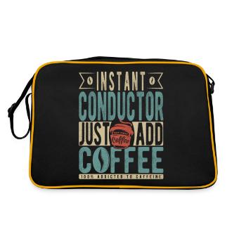 Instant Conductor einfach Kaffee hinzufügen - Retro Tasche - Schwarz/Gold - Hinten
