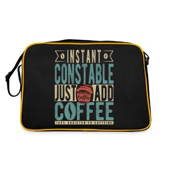 Instant Constable Just Add Coffee - Retro Bag - black/gold - Back