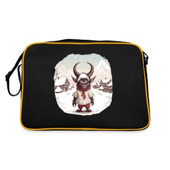 Masque de Krampus | Costume de Krampus - Sac Retro - noir/or - Dos