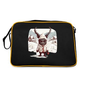 Krampus Mask | Costume Krampus | Tradition - Sac Retro - noir/or - Dos