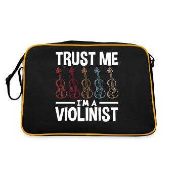 Violon Violon Violoniste Joueur de violon - Sac Retro - noir/or - Dos