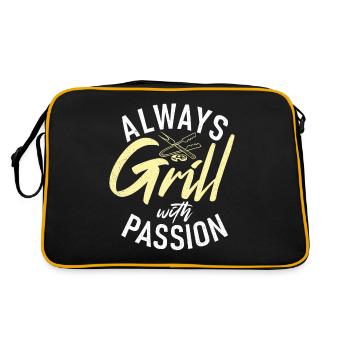 Grillades Barbecue Grillades - Sac Retro - noir/or - Dos