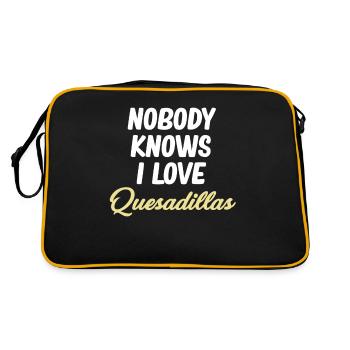 Personne ne sait que j’adore les quesadillas - Sac Retro - noir/or - Dos