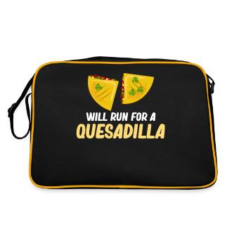 Courses pour un Quesadilla Burritos Argentine - Sac Retro - noir/or - Dos