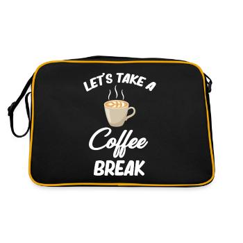 Let's take a coffee break Cafecito - Retro Bag - black/gold - Back