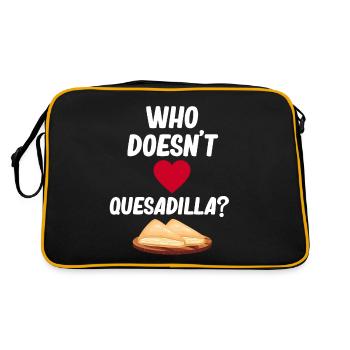 Qui n’aime pas la quesadilla ? Burritos Argentins - Sac Retro - noir/or - Dos