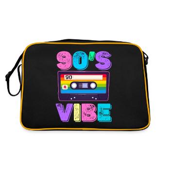 90s Vibe Music Lover Boomer Funny - Retro Bag - black/gold - Back