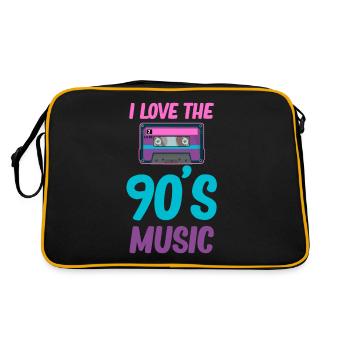 I love the music of the 90s Boomer Funny - Retro Bag - black/gold - Back
