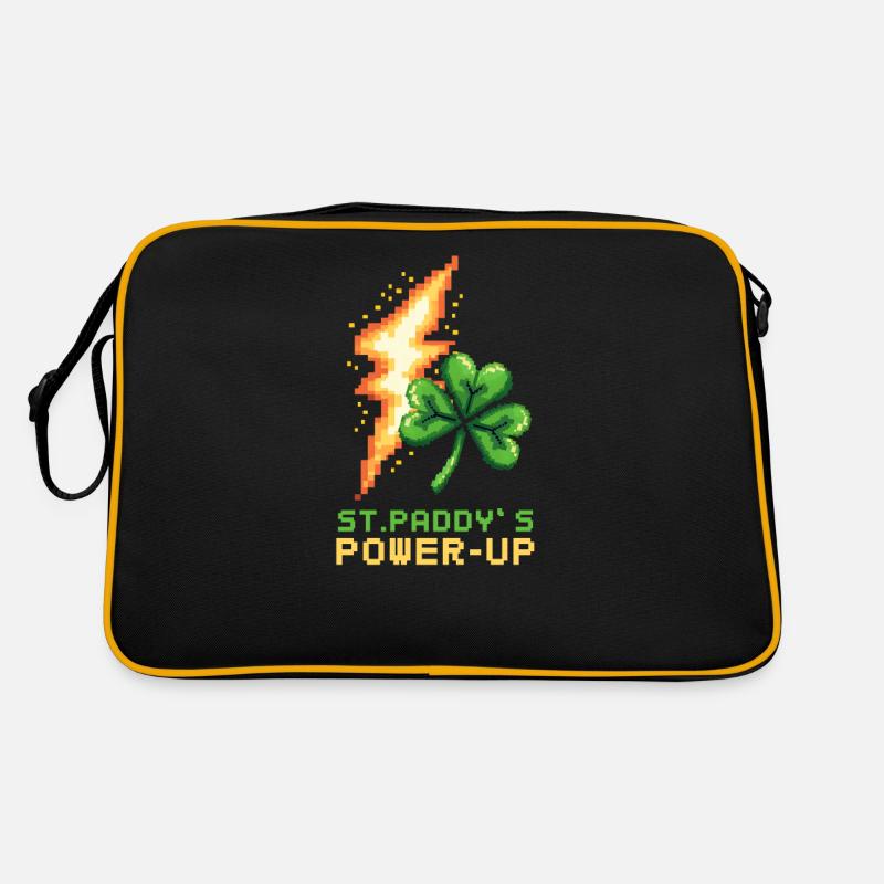 St. Patricks Day Gaming St. Paddy's Power-Up Retro Tasche