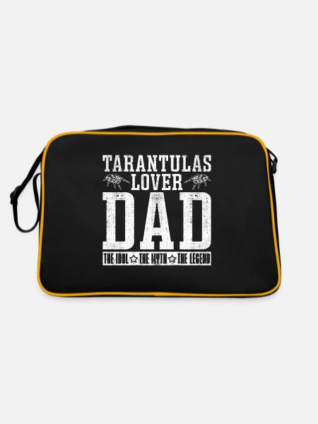 L’amant de la tarentule papa l’idole de l’éleveur de tarentule - Sac Retro - noir/or - Dos