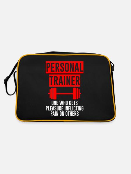 One Who Gets Pleasure Inflicting Pain On Others 4 - Retro Tasche - Schwarz/Gold - Hinten