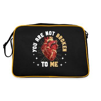 Kintsugi Kintsukuroi Japon imparfait - Sac Retro - noir/or - Dos
