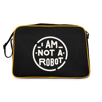 I Am Not A Robot 2 - Retro Bag - black/gold - Back