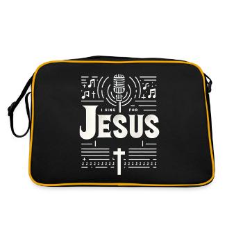 I Sing For Jesus 10 - Retro Bag - black/gold - Back