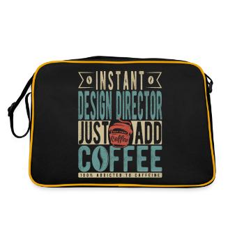 Directeur de la conception instantanée Il suffit d’ajouter du café - Sac Retro - noir/or - Dos