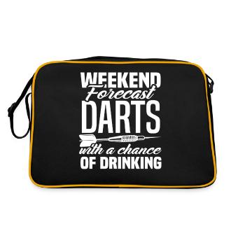 Weekend Darts - Retro Bag - black/gold - Back