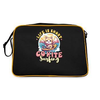 Kite Surfing Life Short Go Kite Surfing - Retro Bag - black/gold - Back