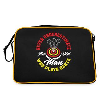 Dart Old Man Grandpa - Retro Bag - black/gold - Back