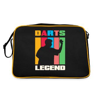 Dart Legend - Retro Bag - black/gold - Back