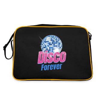 Disco Forever Lover Classique Groovy Vintage - Sac Retro - noir/or - Dos