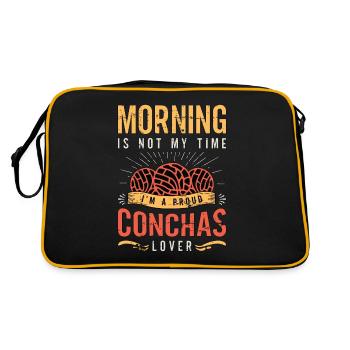 Concha's Lover Morning Is Not My Time Mexican Sweet - Retro Bag - black/gold - Back