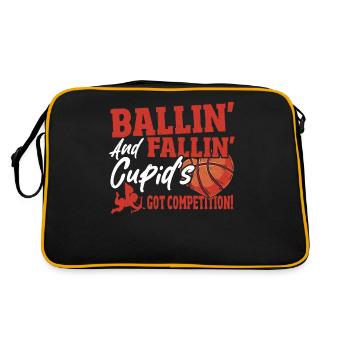 Coeur Basket-ball Couples Basket-ball Must Haves pour - Sac Retro - noir/or - Dos