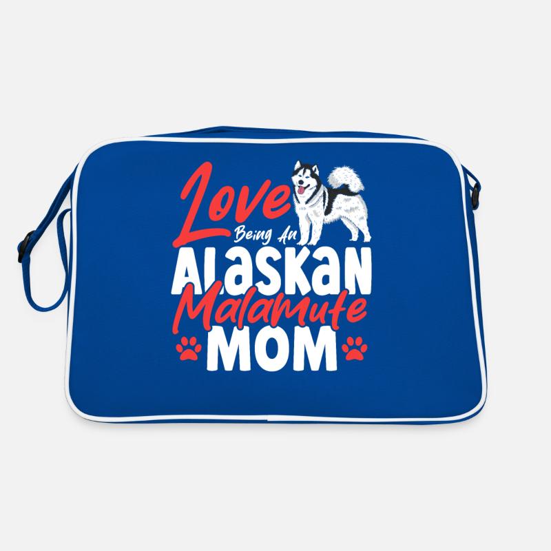 Propriétaire de chien Alaskan Malamute Race Alaskan Sac Retro