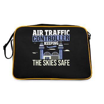 Radar Pilots Runway Air Traffic Controller - Retro Bag - black/gold - Back