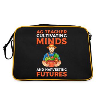 Agriculture Teacher Farm Agriculture Teacher Must - Retro Bag - black/gold - Back