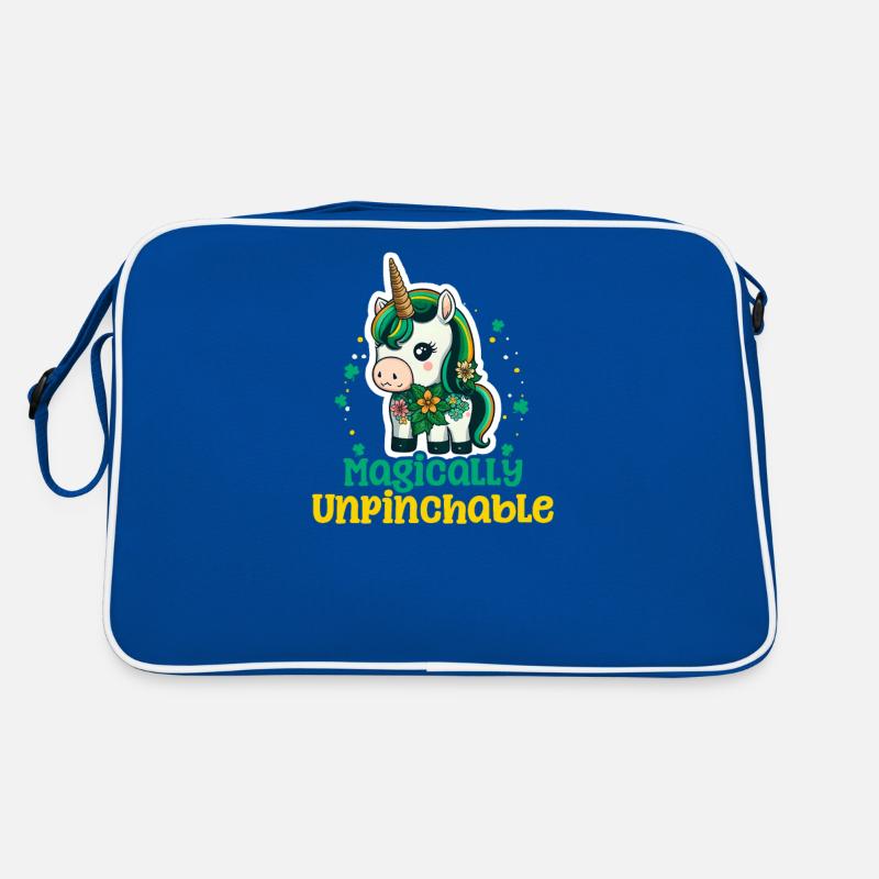 Irisches Einhorn St. Patricks magisch unkniffbar Retro Tasche