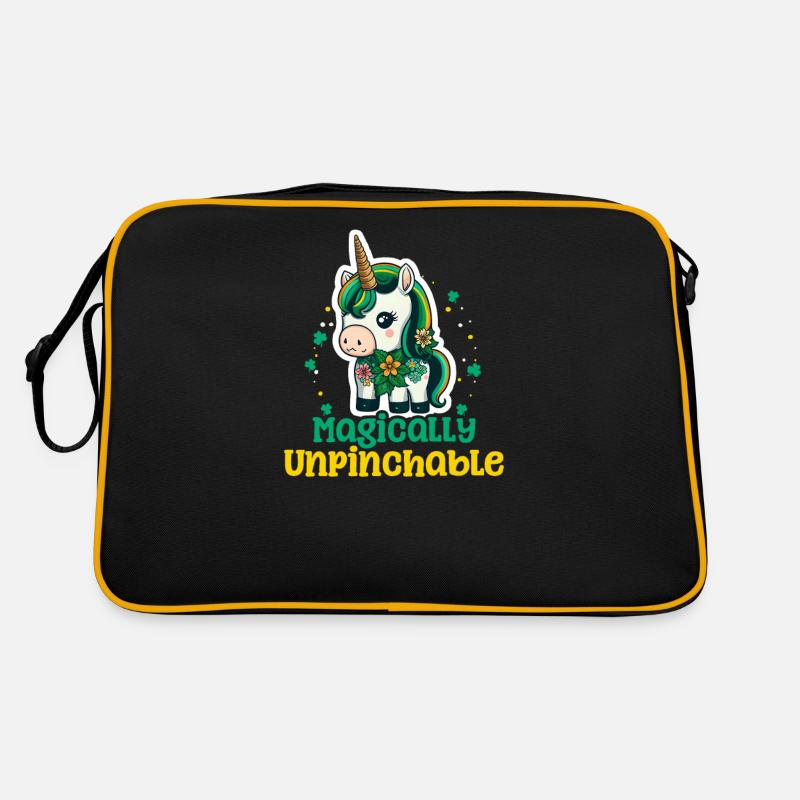 Irisches Einhorn St. Patricks magisch unkniffbar Retro Tasche