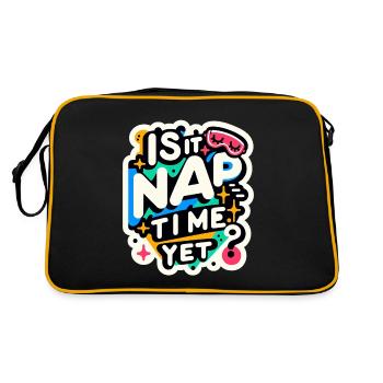 Is It Nap Time Yet 7 - Retro Bag - black/gold - Back