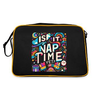 Is It Nap Time Yet 8 - Retro Bag - black/gold - Back