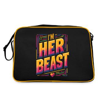I'm Her Beast 7 - Retro Bag - black/gold - Back