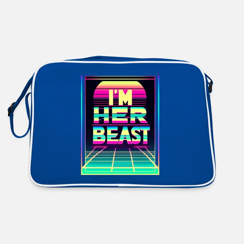 I'm Her Beast 6 Retro Tasche