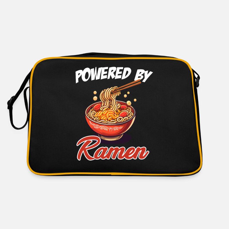 Powered By Ramen Hot Bowl Asian Japanese Retro Bag