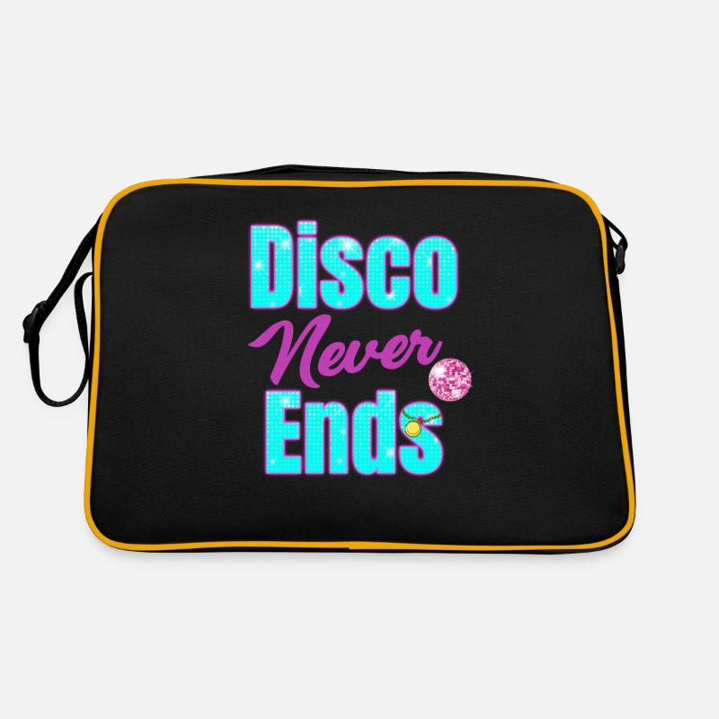 Disco Never Stops Classic Groovy Vintage Retro Bag