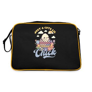 Pâques chrétienne juste un petit poussin mignon - Sac Retro - noir/or - Dos