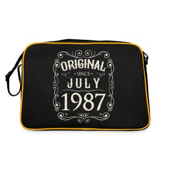 Vintage - Original depuis l'anniversaire de juillet 1987 - Sac Retro - noir/or - Dos