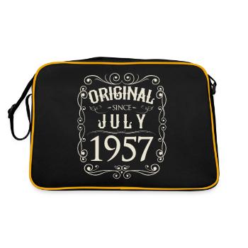 Vintage - Original depuis l'anniversaire de juillet 1957 - Sac Retro - noir/or - Dos
