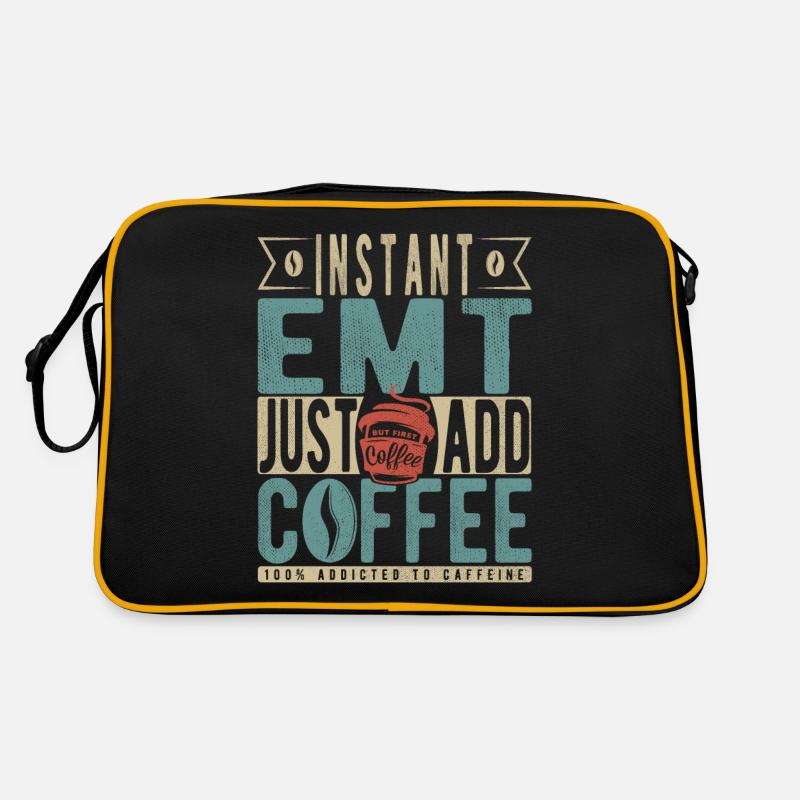 Instant Emt Fügen Sie einfach Kaffee hinzu Retro Tasche