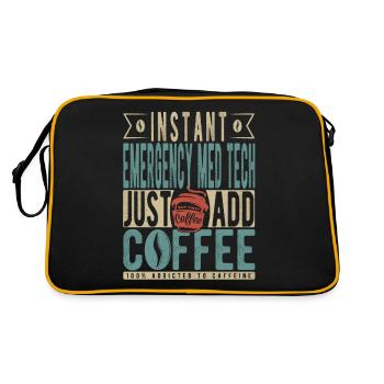 Instant Emergency Med Tech Il suffit d’ajouter du café - Sac Retro - noir/or - Dos